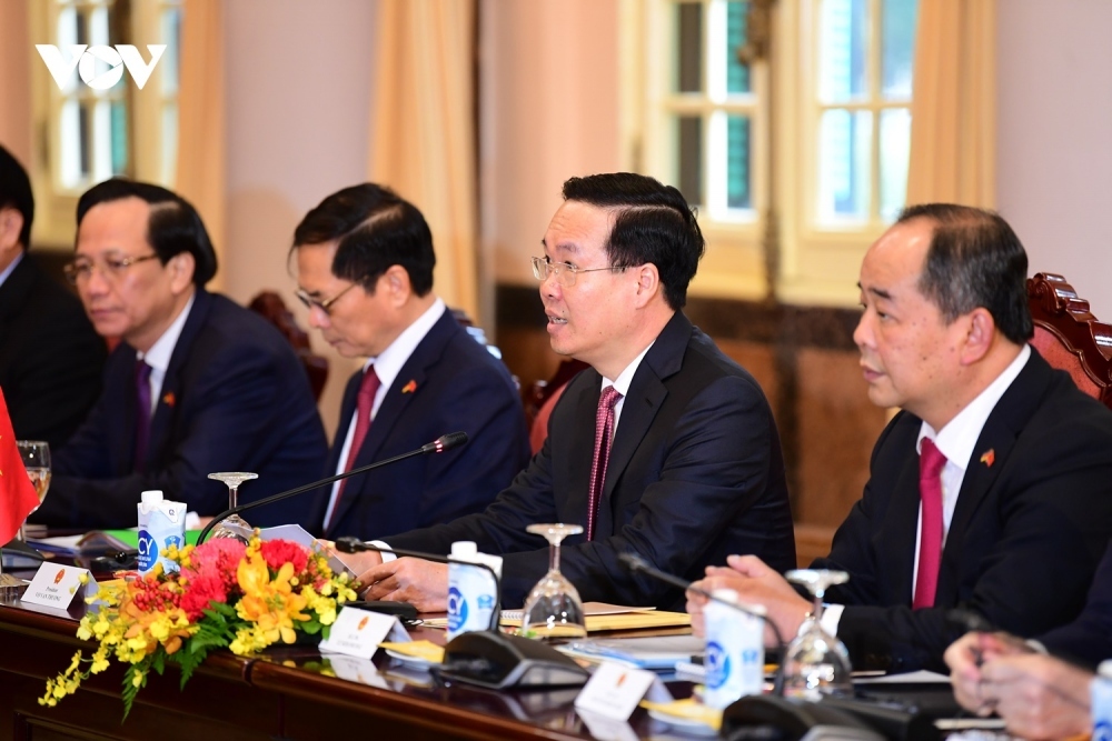 President Vo Van Thuong thanks Germany for its support to Vietnam in development cooperation over the past 3 decades.