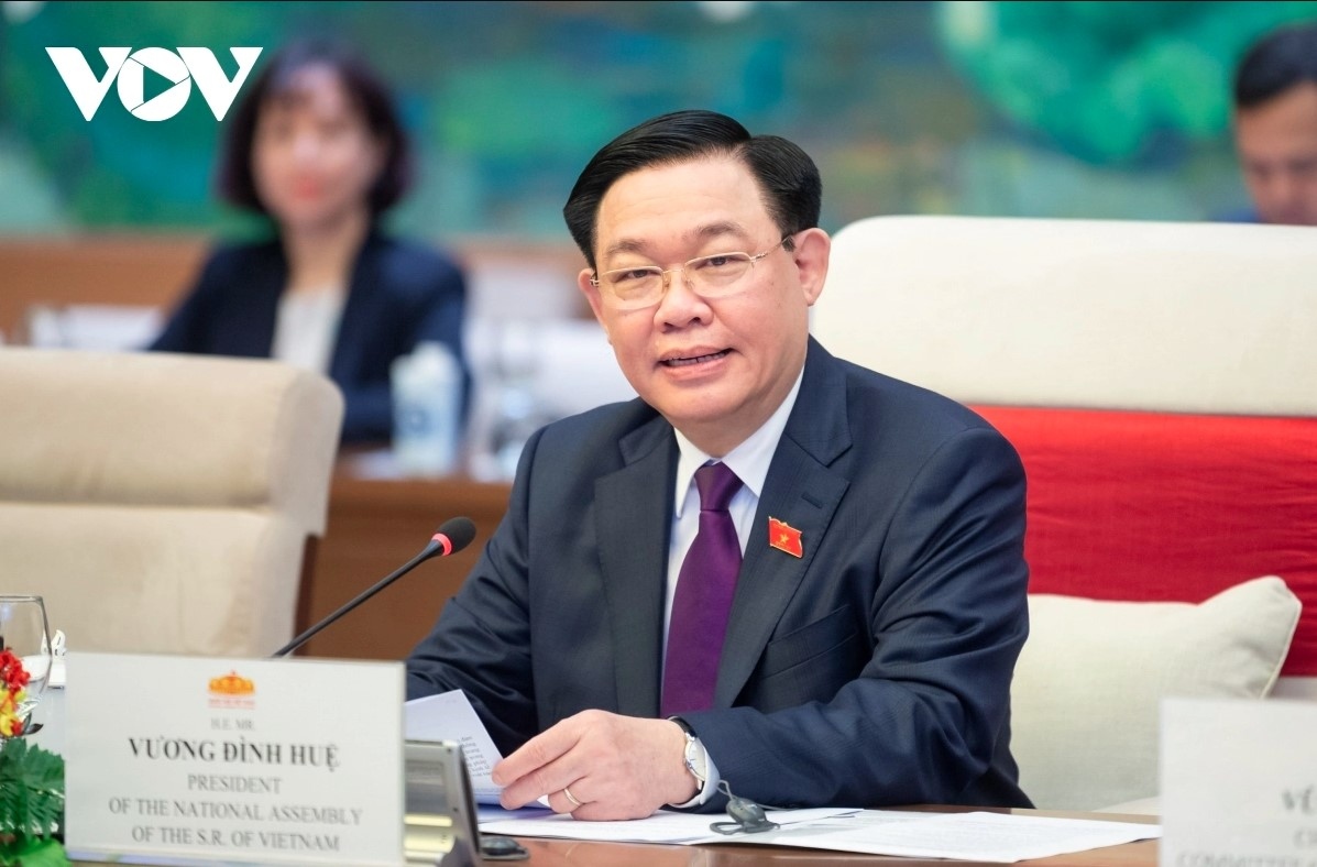 Vietnamese National Assembly Chairman Vuong Dinh Hue