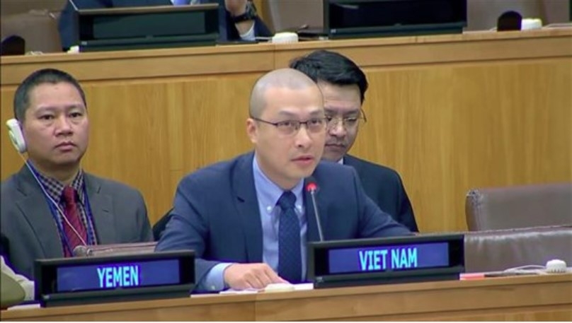 Minister Counsellor Nguyen Hoang Nguyen, Deputy Permanent Representative of Vietnam to the UN (Photo: VNA)