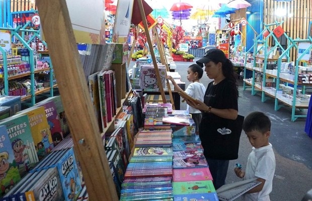 A corner of the Tet Book Street Festival 2024 in HCM City