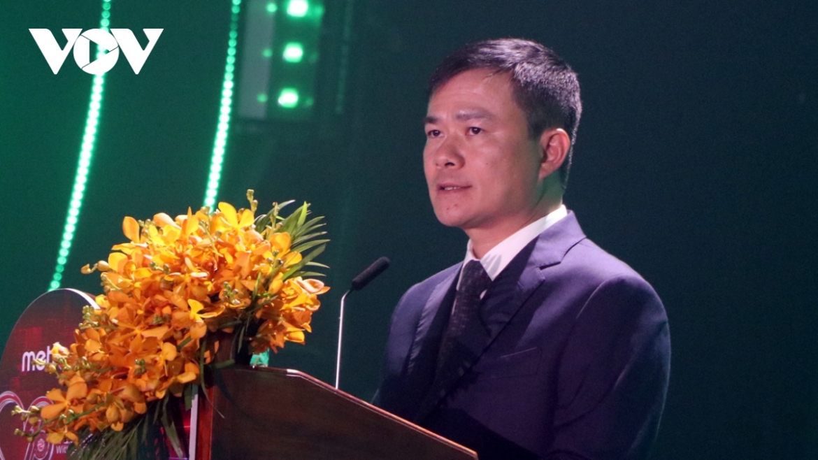 Viettel Chairman Tao Duc Thang speaks at the event