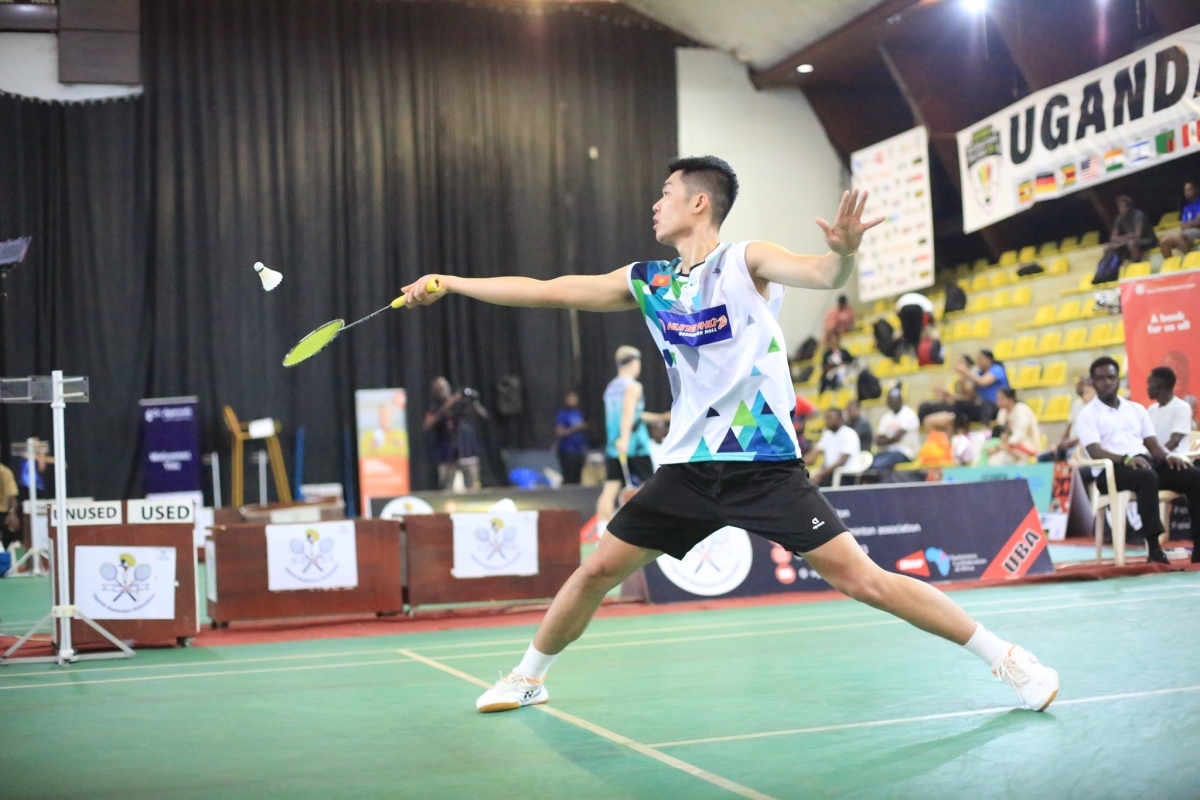 Duc Phat wins first international badminton championship title in Uganda. (Photo courtesy of Uganda International Challenge)
