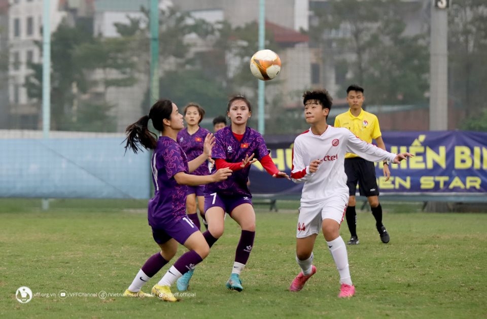 Female footballers prepare for AFC U20 Women’s Asian Cup in Uzbekistan. (Photo courtesy of Vietnam Football Federation)