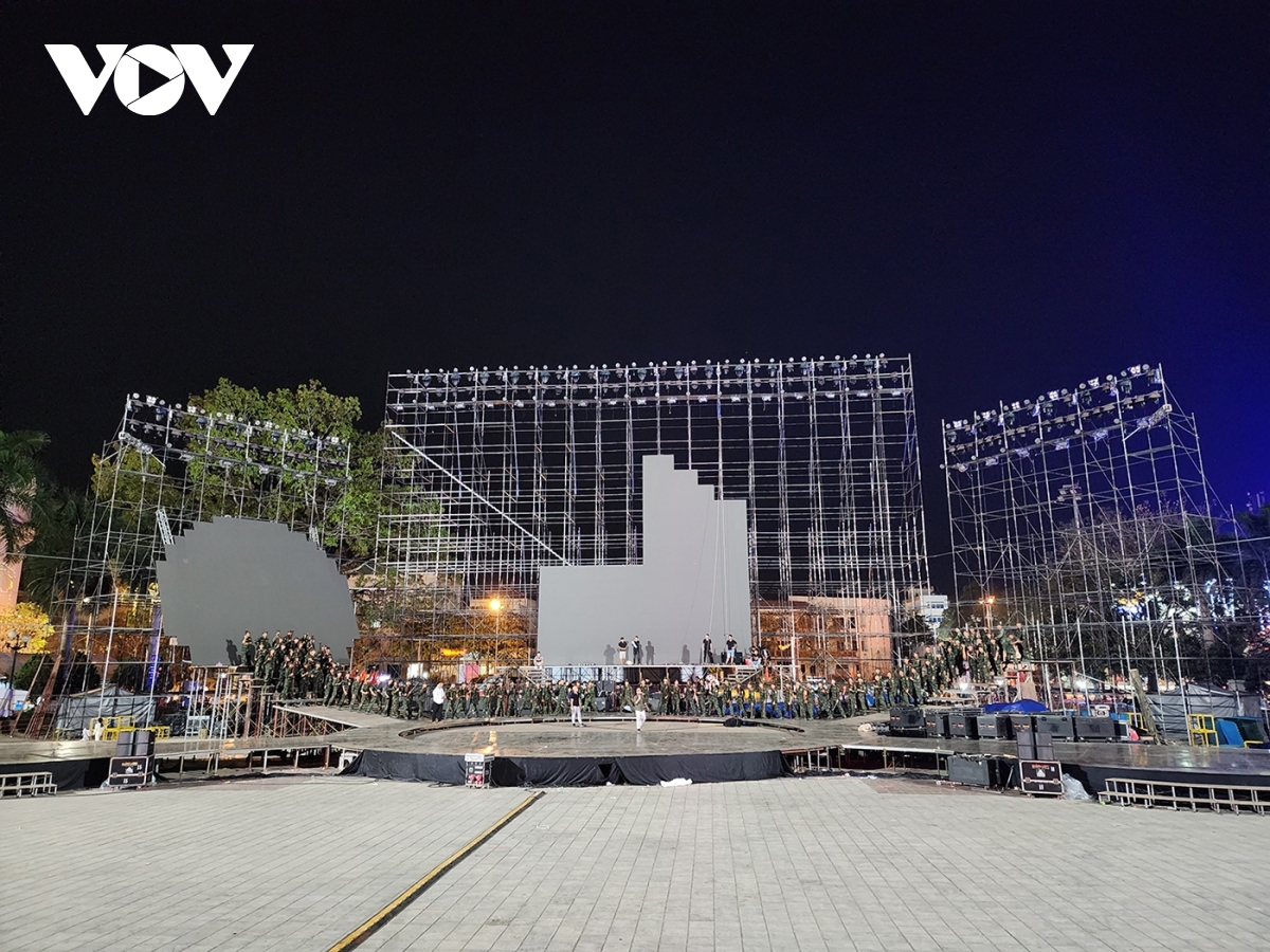 Preparations for the opening ceremony of the Vietnam Tourism Year - Dien Bien 2024 and Ban (Bauhinia) Flower Festival underway