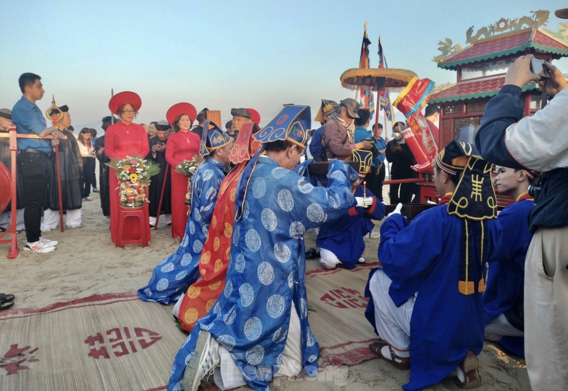 Fishermen pray for rich hauls of fish, safe voyages, and peace for the nation.