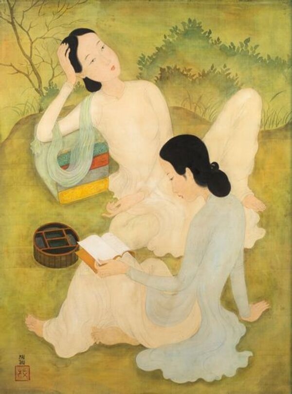 The work En plein air (Outdoors) by Mai Trung Thu was sold for EUR828,420, the highest price at the Aguttes auction sale. (Photo: Aguttes)