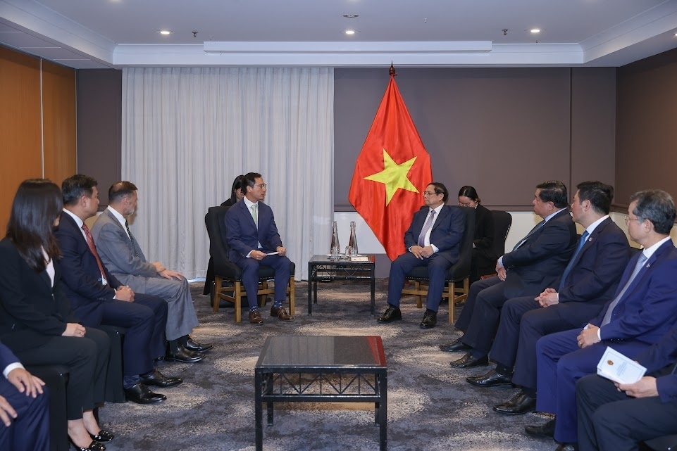 Vietnamese Prime Minister Pham Minh Chinh meets with Yi-Hua Lu, head of Corio Generation’s Asia-Pacific region (APAC) as part of his ongoing visit to Australia