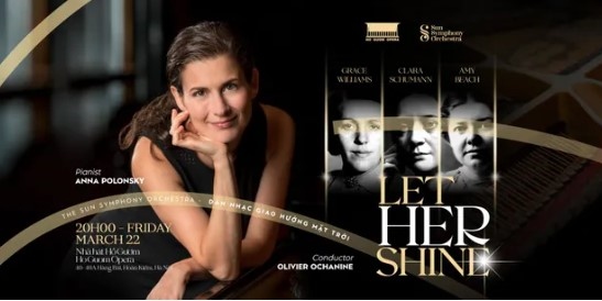 US pianist Anna Polonsky will perform at 'Let Her Shine' concert