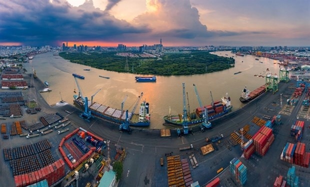 The port of HCM City. In the Lloyd's 2023 list, the port of HCM City secures the 23rd position. (Photo: saigonport.vn)