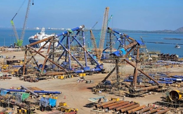 A view of the 200-hectare PTSC port in Ba Ria-Vung Tau province