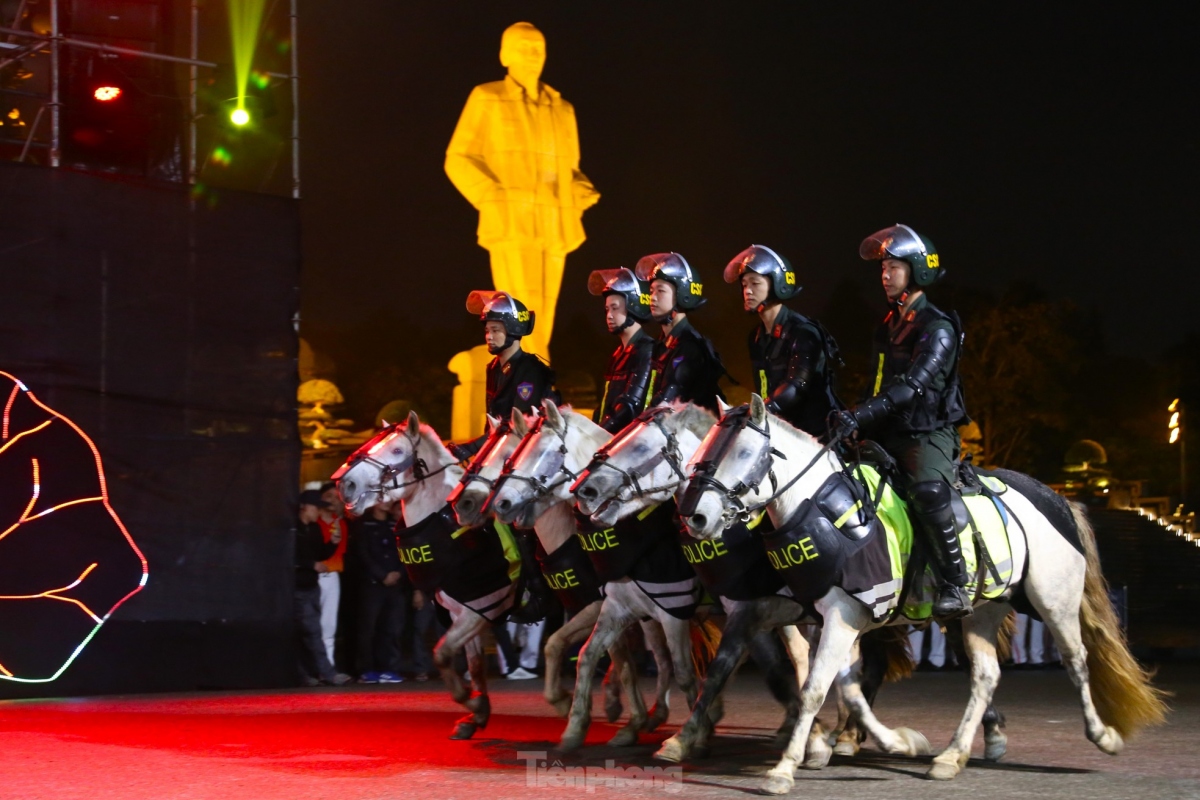 According to police officers, the horses are tamed in a way that are fully capable of adapting to different situations.