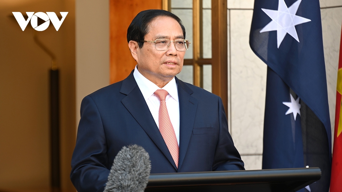Vietnamese PM Pham Minh Chinh say the upgrade of bilateral relationship has opened up a new chapter with more substantive, effective and sustainable cooperation in all fields.