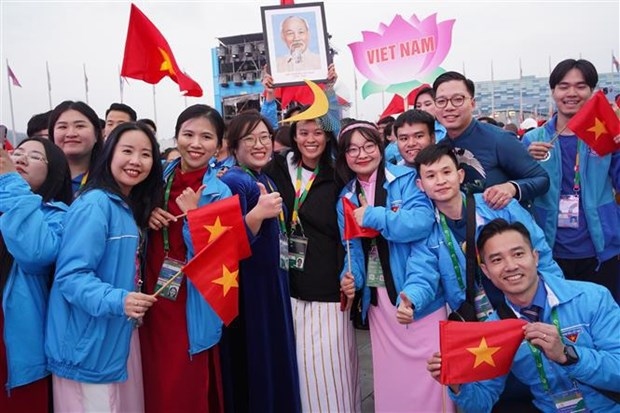 The Vietnamese youth delegation at the World Youth Festival 2024 in Russia 