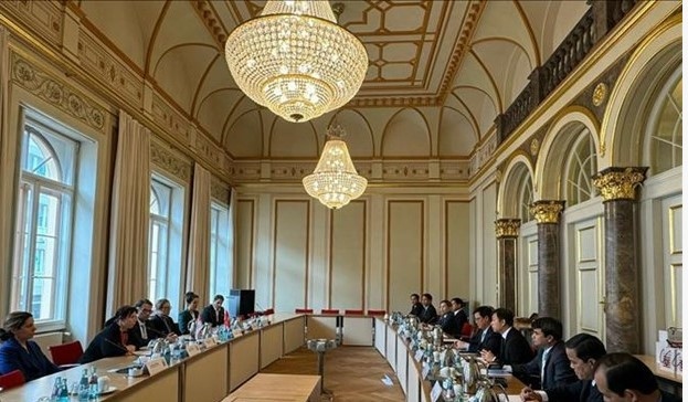 At the working session