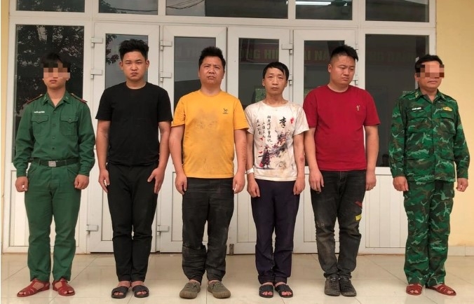 Four Chinese men are arrested by the border guards of the central Quang Tri province 