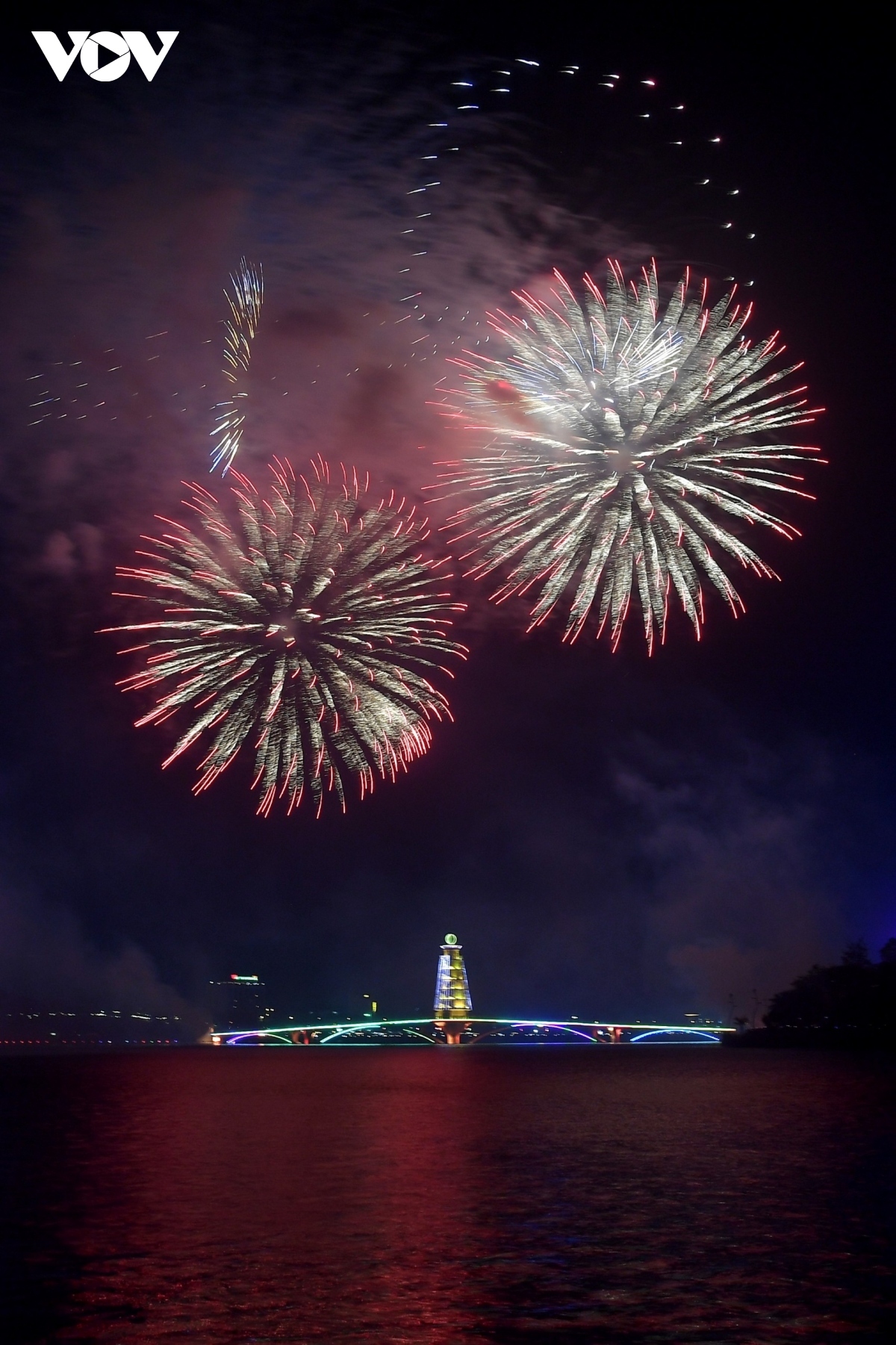 The 15-minute firework show is one of the highlights of the Ancestral Land Cultural and Tourism Week and the Hung Kings Temple Festival 2024.