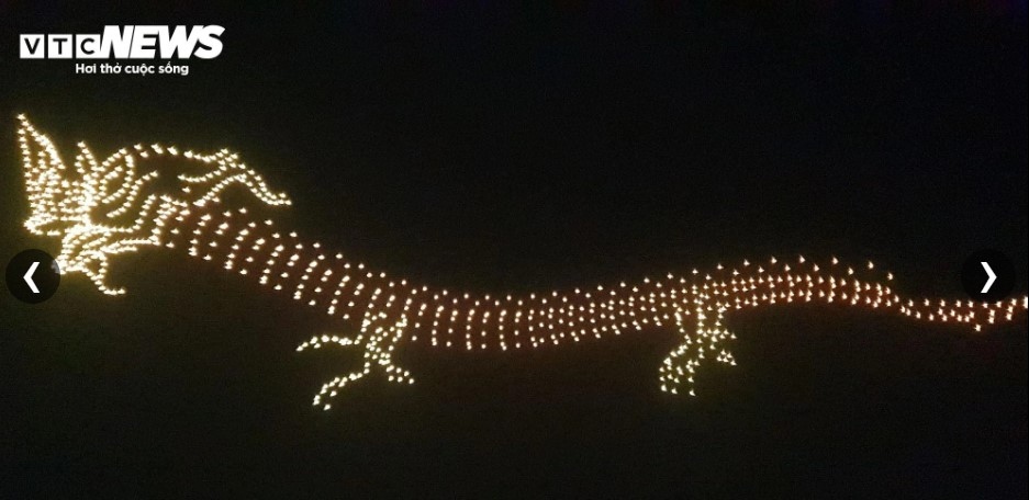 The highlight of the festival is the first-ever drone light show which features around 2,300 unmanned aerial vehicles.