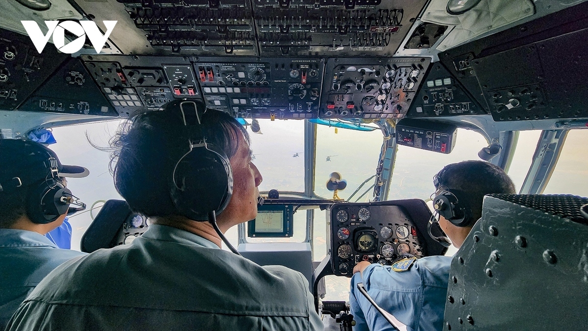 Each helicopter is carefully checked before joining the event.