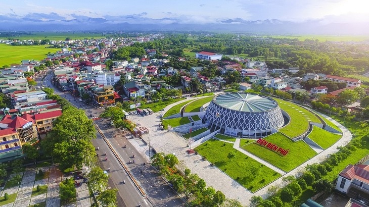 An aerial view of the Dien Bien Phu Victory Museum