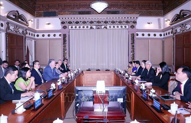 At the reception for Washington State Senator Joseph Nguyen and his delegation.