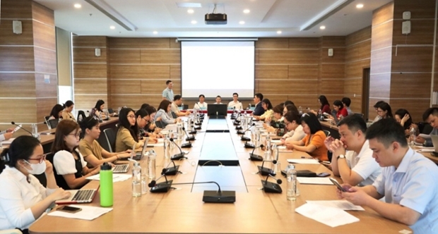The press meeting held by the Ministry of Information and Communications in Hanoi on April 11 (Photo: btgcp.gov.vn)