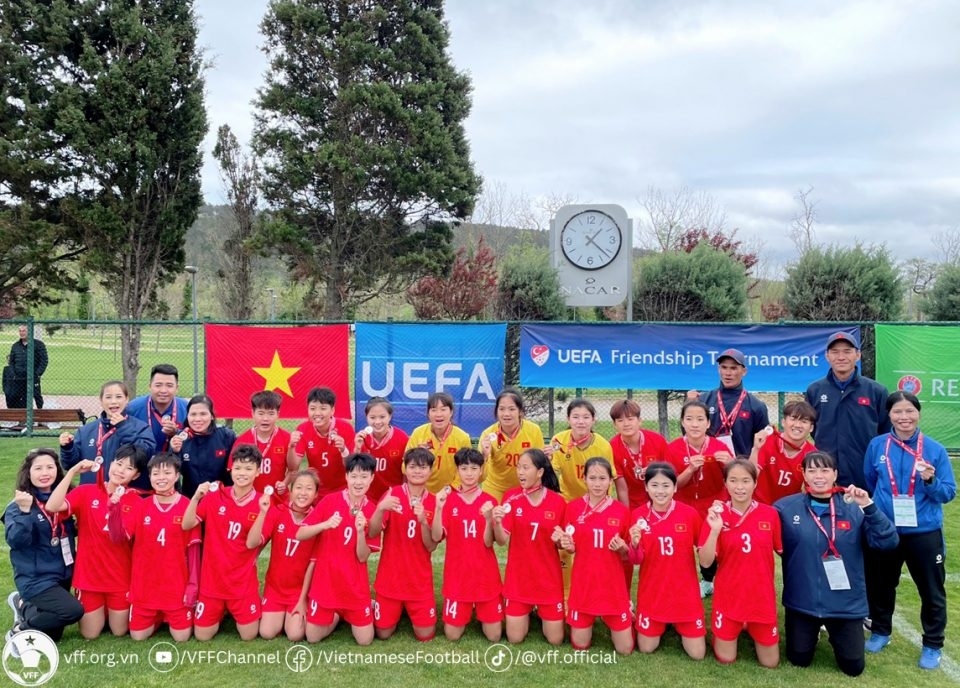 Vietnam’s U16 women’s team rank fifth at UEFA friendship tournament in Turkey. (Photo courtesy of Vietnam Football Federation)