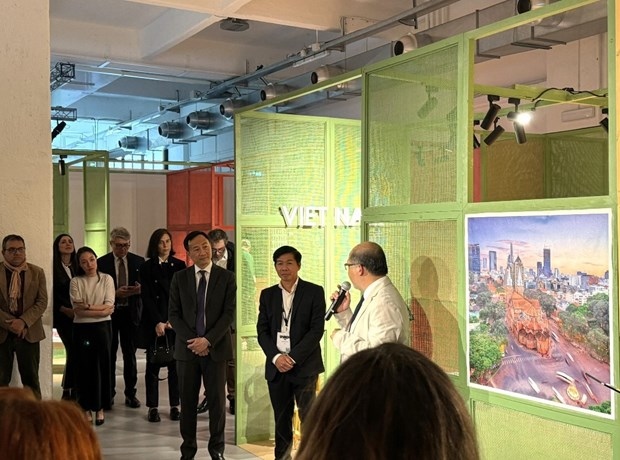 The Vietnam pavilion at Milan Design Week (Photo: VGP/HA)
