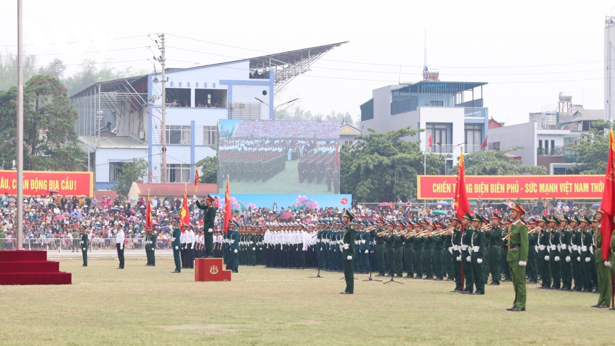 An official rehearsal for a grand military parade to mark the 70th anniversary of the Dien Bien Phu Victory will be held on May 5.