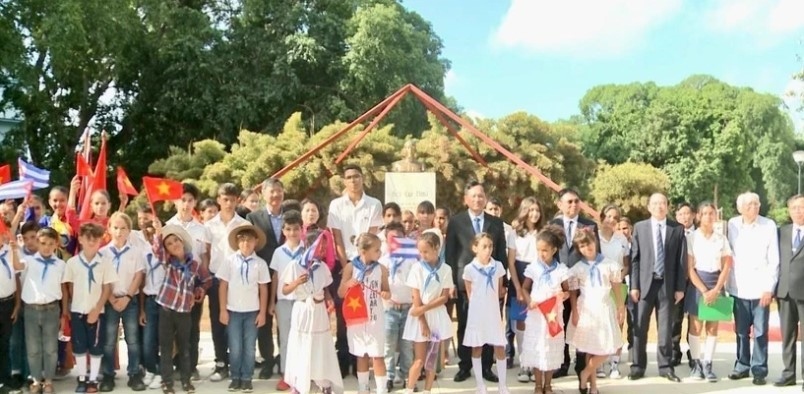 At the celebration for President Ho Chi Minh's 134th birthday in Havana