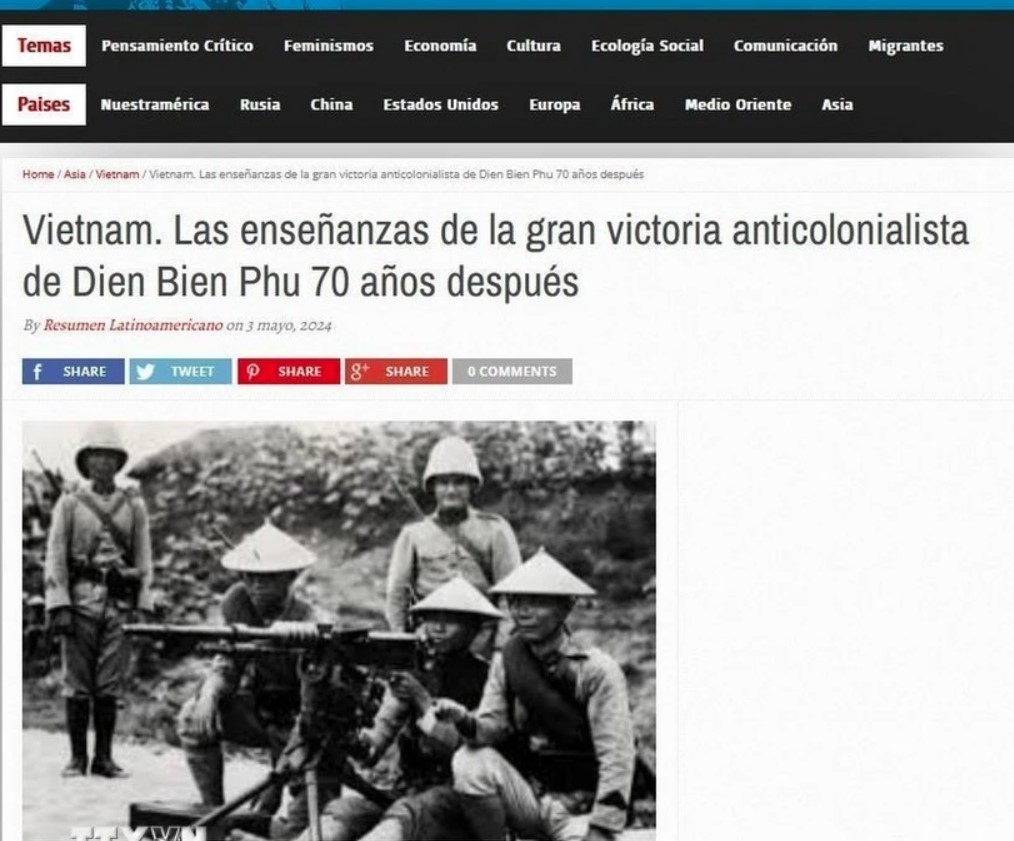An article published on Resumen Latinoamericano on May 3