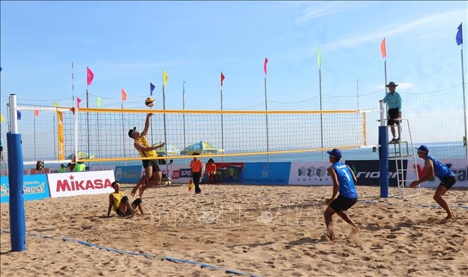 National beach volleyball tourney kicks off in Phu Yen on May 24 (Photo: VNA)
