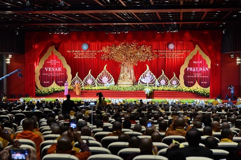 The 2019 UN Vesak celebration brings together 1,650 international delegates from 112 countries and territories, including many heads of state and monks from traditional Buddhist schools around the world.