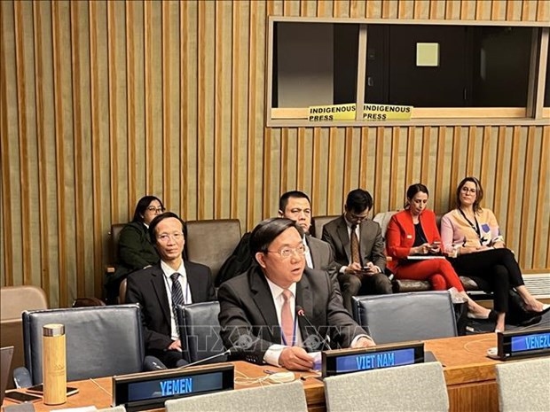 Deputy Minister of Planning and Investment Tran Duy Dong at the session. (Photo: VNA)