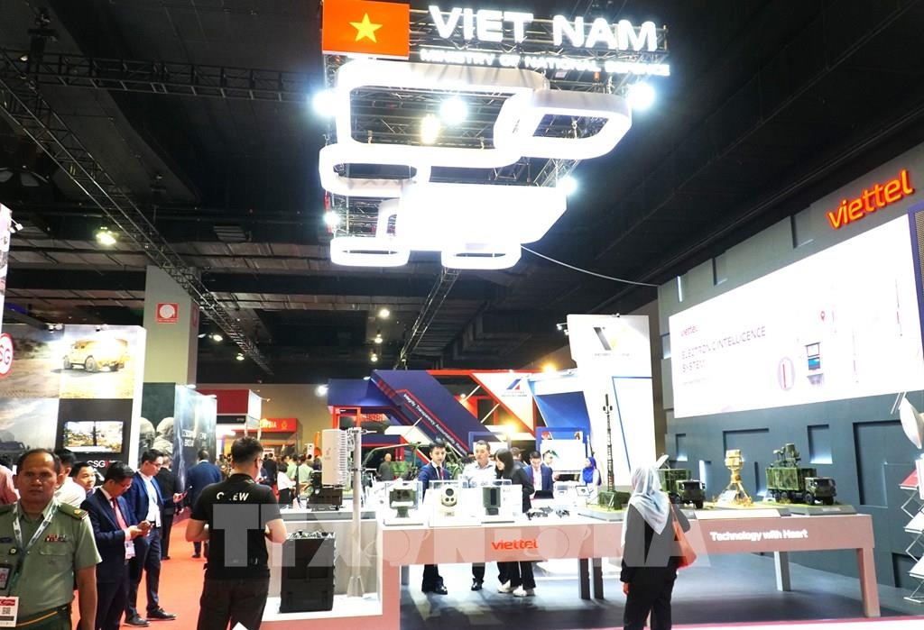 The Viettel Group's booth at the 18th Defence Service Asia Exhibition and Conference in Malaysia.