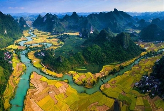 Part of the Non Nuoc Cao Bang Global Geopark in Cao Bang province. (Photo baocaobang.vn)