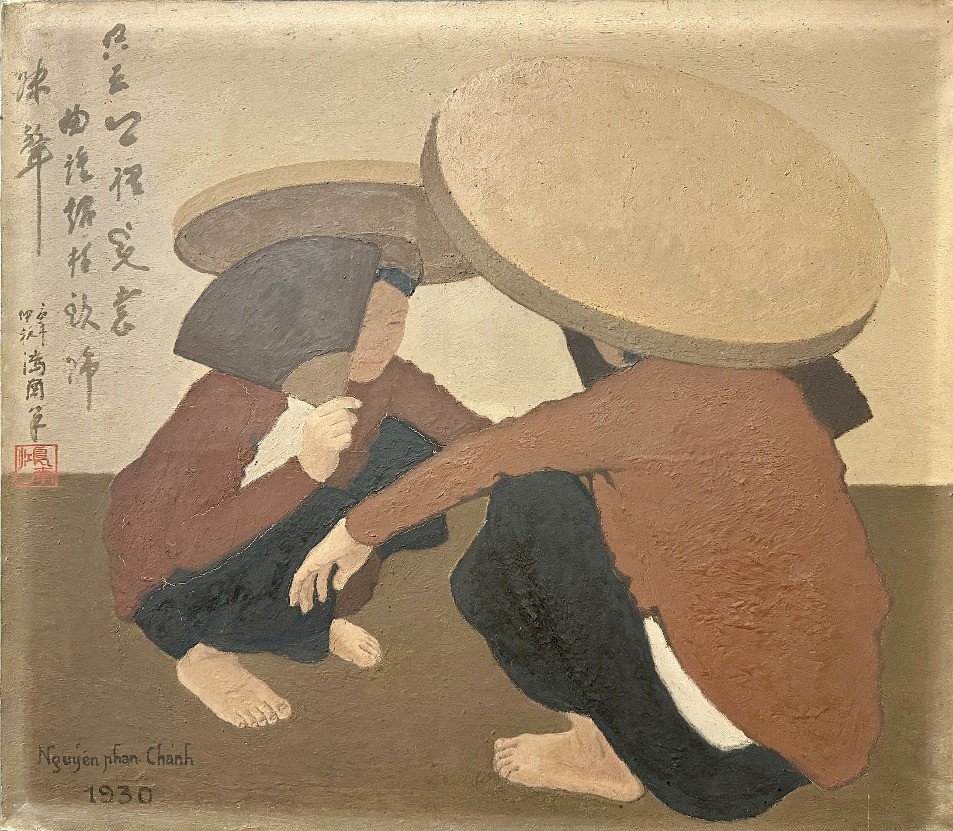 “Người hát dân ca” (Les Chanteuses de Campagne) created by renowned painter Nguyen Phan Chanh