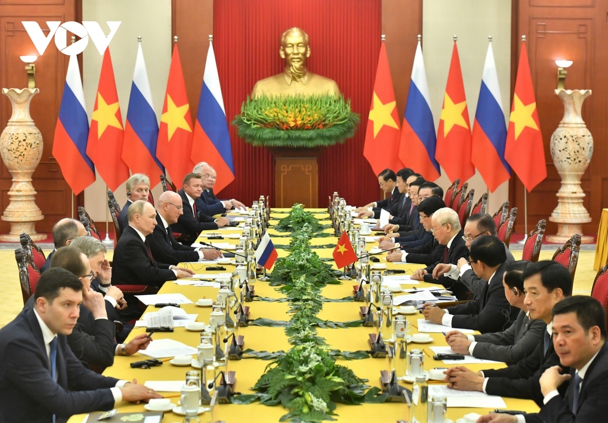 At the talks between Party General Secretary Nguyen Phu Trong and Russian President Vladimir Putin