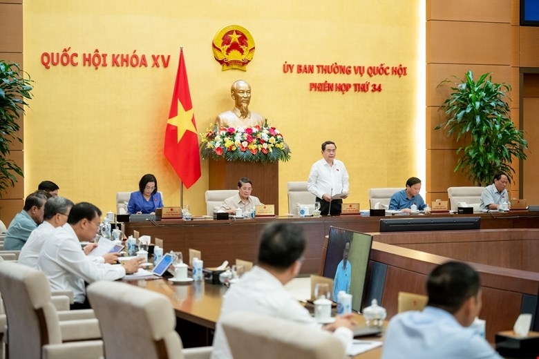 National Assembly Chairman Tran Thanh Man presides over the 34th session of the National Assembly Standing Committee in Hanoi from June 11-13.