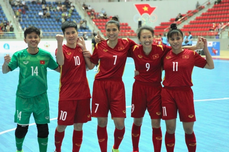 Vietnamese women’s futsal team are ready to secure place at FIFA Futsal Women’s World Cup. (Photo: nld.com.vn)