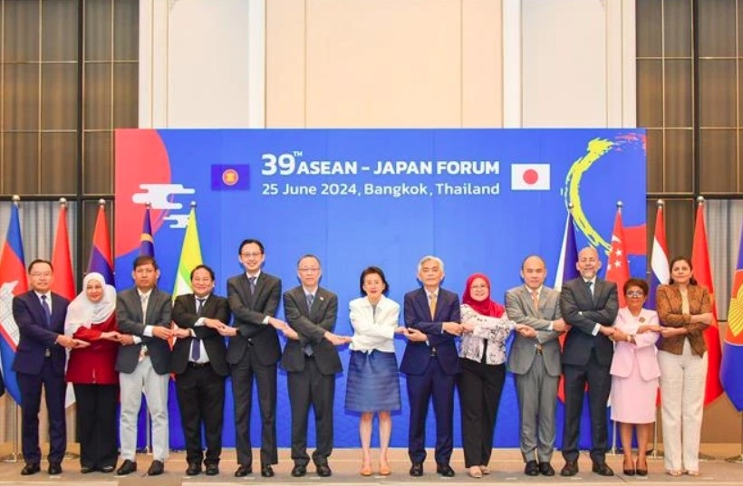 Senior officials of ASEAN and Japan attend the 39th ASEAN-Japan Forum in Bangkok, Thailand on June 25. (Photo: published by VNA)