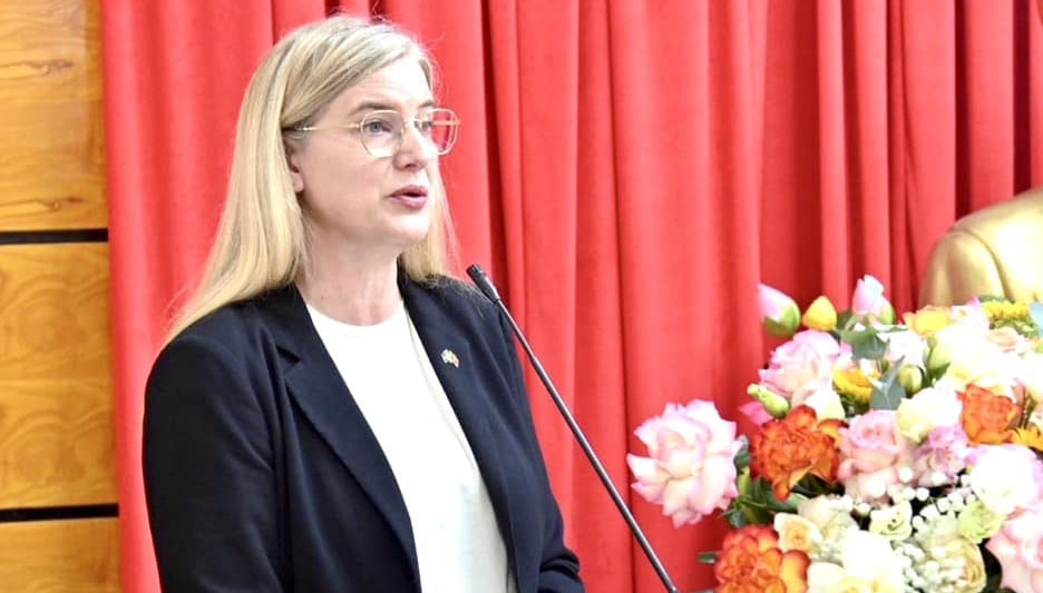 Swedish Ambassdor to Vietnam Ann Mawe at an event in Vietnam. (Photo: Embassy)