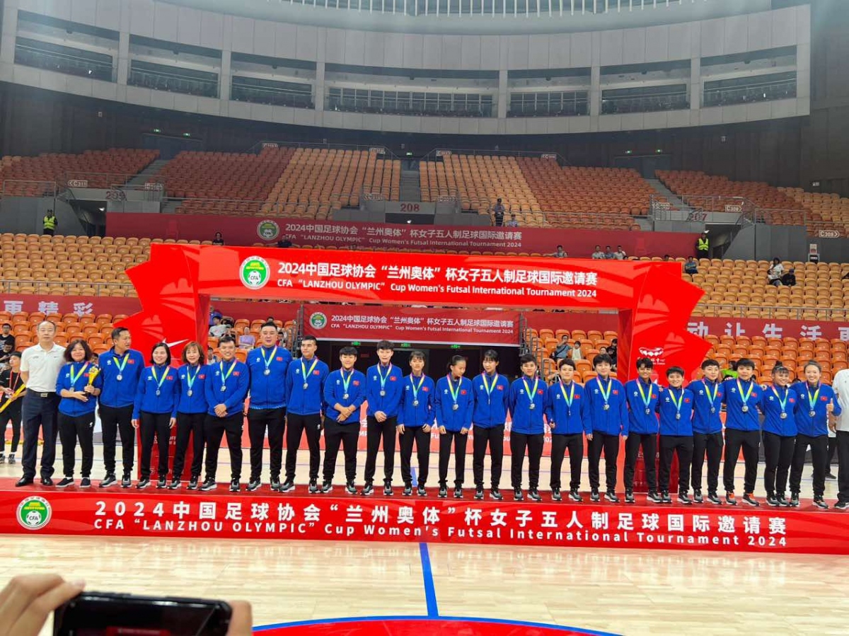 Vietnam comes second at friendly futsal tournament in China. (Photo courtesy of Vietnam Football Federation)