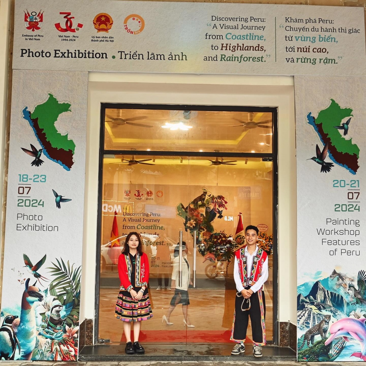 A photo exhibition on discovering Peru opens in Hanoi on July 18. (Photo courtesy of the Embassy of Peru in Vietnam)