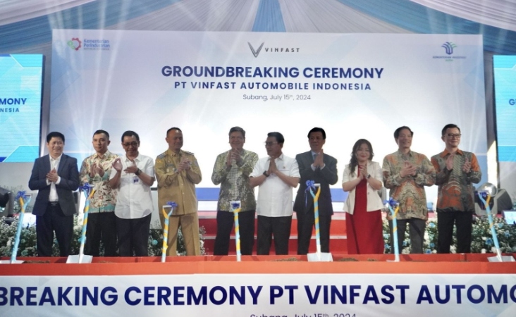 VinFast kick-starts construction of Indonesia assembly plant (Photo: baotintuc.vn)