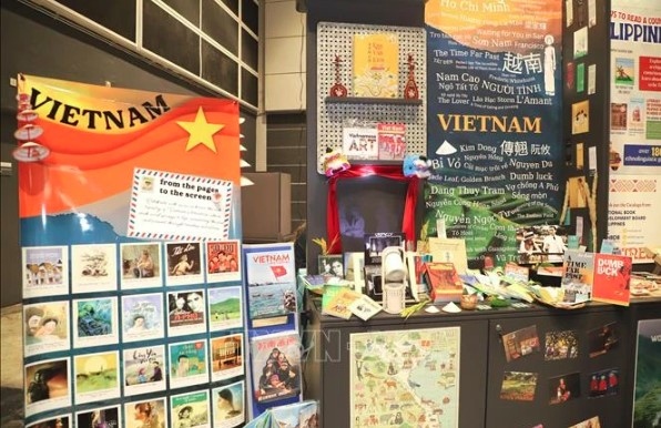 The Vietnamese booth at the ongoing 34th Hong Kong Book Fair.