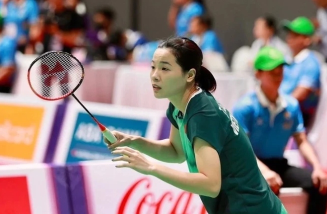 Vietnam's top female badminton player Nguyen Thuy Linh
(Photo: Dung Phuong/thethao.sggp.org.vn)