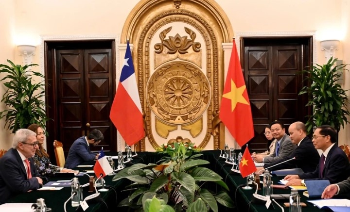 At the talks between Minister of Foreign Affairs Bui Thanh Son and his Chilean counterpart Alberto Van Klaveren