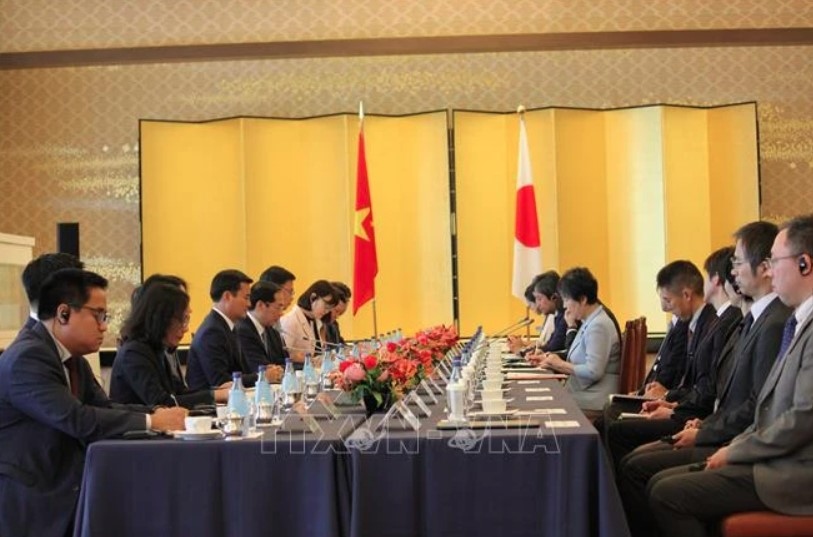 At the 12th meeting of the Vietnam-Japan Cooperation Committee (Photo: VNA)