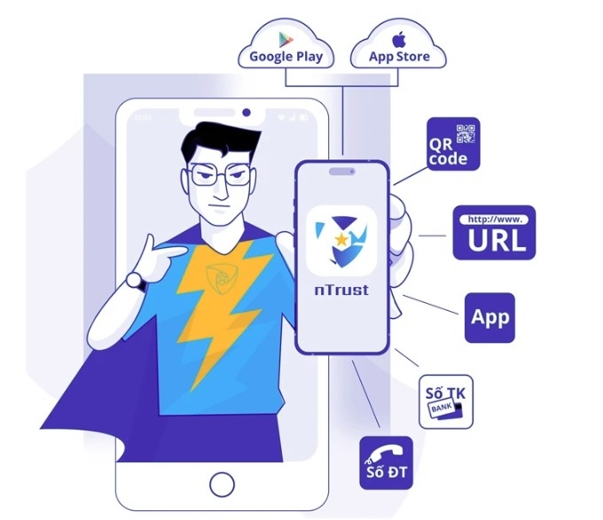The anti-scam mobile nTrust is developed by the National Cybersecurity Association. (Photo courtesy of nTrust)