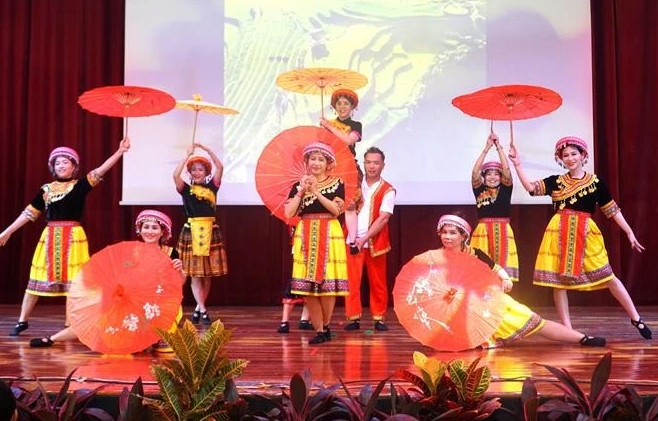 A Vietnamese dance performance at the event